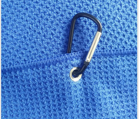 Custom Printed Logo Mikrofiber Golf Handtuch mit Waffeldesign und Haken 30*50cm/40*60cm