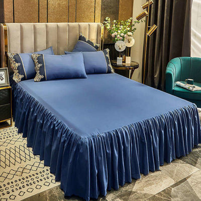 Custom Polyester Stoff Bett Rock Bettwäsche Set für Erwachsene und Kinder Decke enthalten
