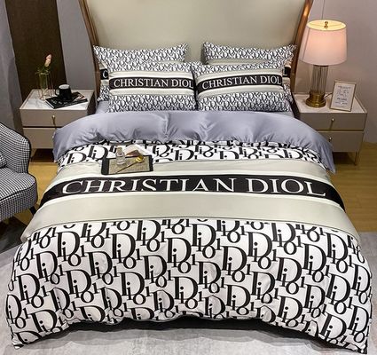 Weihnachtsgeschenk Luxus Super Weich 100% Polyester 4 Stück Bettwäsche Set Geometrisches Muster