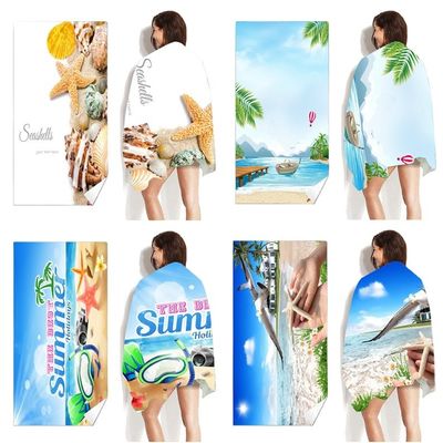 Anpassbares Zeichentrickdrucken Strandhandtuch und Soft Lady Design ideal für den Alltag