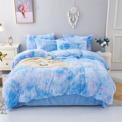 Blaue Krawatte Farbstoff Gradient Luxus schäbig Bettdecke Set mit 133x72 Stoffdichte
