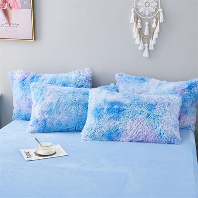 Blaue Krawatte Farbstoff Gradient Luxus schäbig Bettdecke Set mit 133x72 Stoffdichte