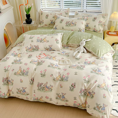 200TC Wasch-Baumwolle Luxus-Druck-Polyester-Decken-Abdeckung Bettwäsche Bettwäsche Set für König