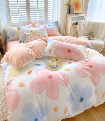 200TC Wasch-Baumwolle Luxus-Druck-Polyester-Decken-Abdeckung Bettwäsche Bettwäsche Set für König