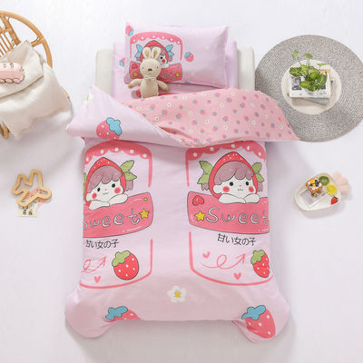 Kundenspezifische Dienstleistungen Stärke 100% Baumwolle Designer Bettwäsche Sets für Kindergartenkinder