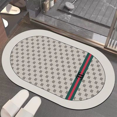 Farbgeschneiderte, rutschfeste Badezimmermatte, Superabsorbierende, fleckenbeständige, PVC-Badmatte