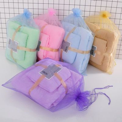 Rechteckige Korallenfleece Badetücher für SPA-Hausgeschenk