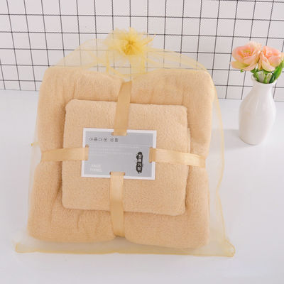 Rechteckige Korallenfleece Badetücher für SPA-Hausgeschenk