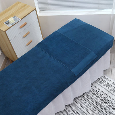 Einfache Baumwollbäderhandtücher und individuell anpassbare Logohandtücher für Wellnesszentren