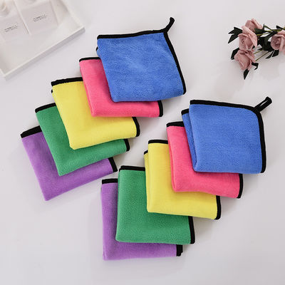 Autowaschhandtuch Korallen Samt Reinigung Absorptionsstoff Tuch Mikrofaser Auto Handtuch Custom 30 * 30cm