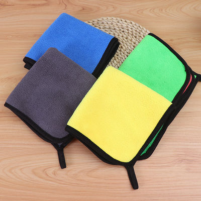 Autowaschhandtuch Korallen Samt Reinigung Absorptionsstoff Tuch Mikrofaser Auto Handtuch Custom 30 * 30cm