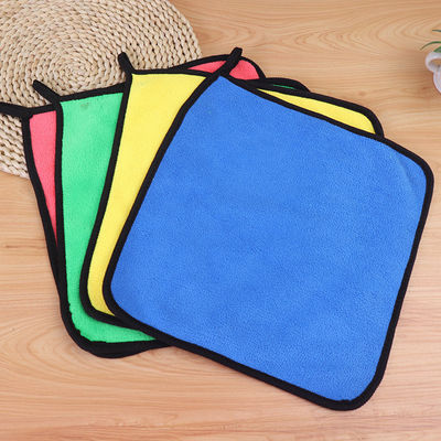 Autowaschhandtuch Korallen Samt Reinigung Absorptionsstoff Tuch Mikrofaser Auto Handtuch Custom 30 * 30cm