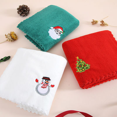 Begleitet von Handgeschenk Weiches und Absorbierendes Weihnachtshandtuch in Korallen Samt für das Jahr