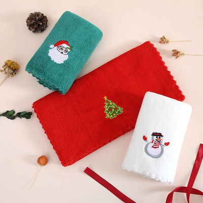 Begleitet von Handgeschenk Weiches und Absorbierendes Weihnachtshandtuch in Korallen Samt für das Jahr