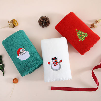 Begleitet von Handgeschenk Weiches und Absorbierendes Weihnachtshandtuch in Korallen Samt für das Jahr
