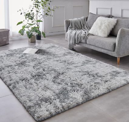 Custom Area Teppiche für Wohnzimmer Zuhause Dekorative Flussige Fußboden Teppich Matte Krawatte gefärbt Hellgrau Teppich
