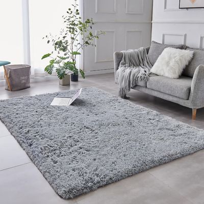 Custom Area Teppiche für Wohnzimmer Zuhause Dekorative Flussige Fußboden Teppich Matte Krawatte gefärbt Hellgrau Teppich