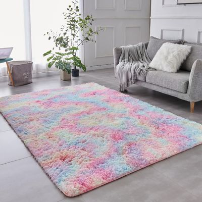 Custom Area Teppiche für Wohnzimmer Zuhause Dekorative Flussige Fußboden Teppich Matte Krawatte gefärbt Hellgrau Teppich