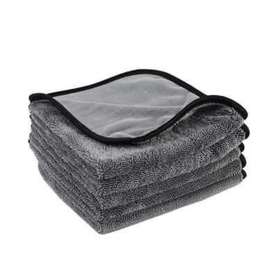 Personalisiertes Logo 700-1300gm Mikrofiber-Twisted Loop Waschhandtuch für die Reinigung von Autos