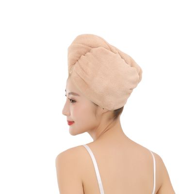 Persönliche Druckentwürfe Elastische Mikrofaser Turban Handtuchwicklung für Haartrocknung