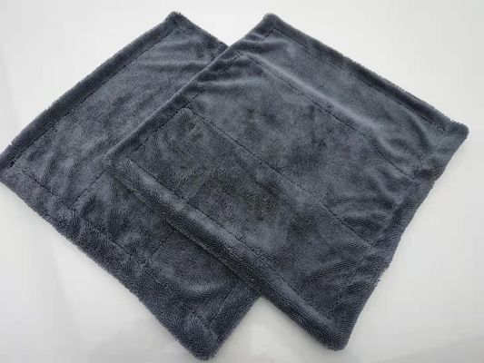 Maßgeschneiderte Farb-Spun-Place-Technologie Mikrofiber Plush Twist Handtücher zum Trocknen von Autositzen