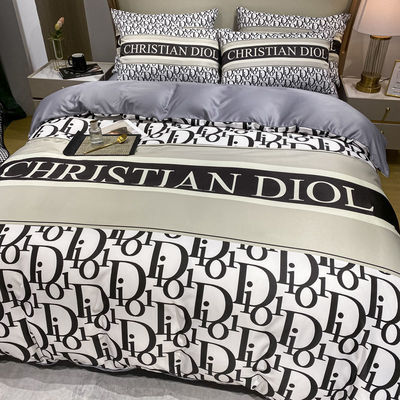 200TC All-Season Luxus Bettwäsche King-Size Bettwäsche Set mit Mode-Name Design
