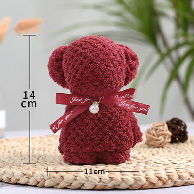 Ananas Bär Handtuch Feste Farbe Süßes Kaninchenbär in Form von Korallenfleece Handtuch für zu Hause