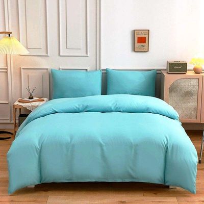 Kontrastfarbe 4 Stück Mikrofaser-Bettwäsche für Kingsize-Bett