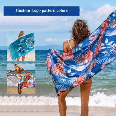 Custom Design Mikrofiber Strandhandtuch Schnelle Lieferung Große Größe Ideal für Sommersport