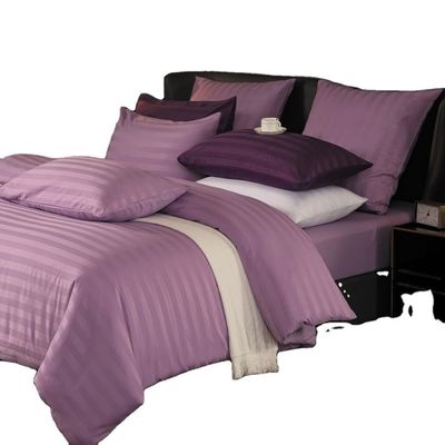 2 kg Gewicht 100% Polyester Satin Streifenmuster Bettwäsche für Zuhause oder Hotel