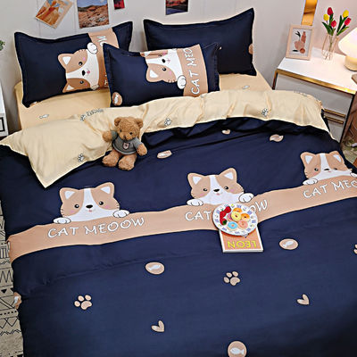 100% Luxus Bettdecke 4 Stück Bettlaken Set mit 2 Stück Kissenkasten Hotel Lieferungen
