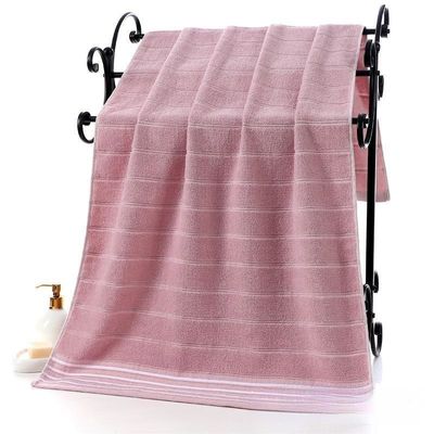 70*140cm Baumwolle Mehrsection Dunkle Absorptionsbrust Badehandtuch für Männer und Frauen