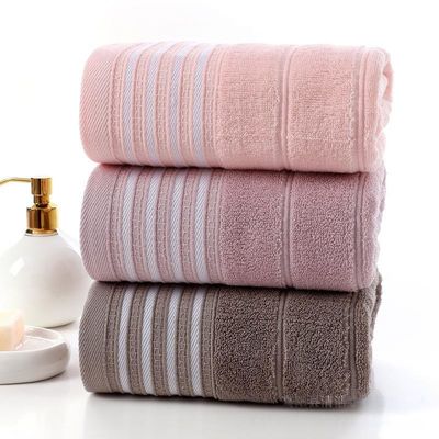 70*140cm Baumwolle Mehrsection Dunkle Absorptionsbrust Badehandtuch für Männer und Frauen