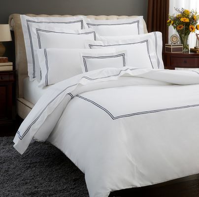 Nantong Luxus Bettwäsche Set mit Stich Stickerei Abdeckungen Für King Size Bett