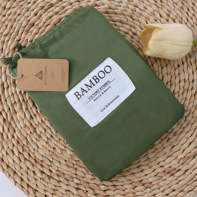 100% Bamboo Faser Feste Farbe kundenspezifisches Bettwäsche Set Bettwäsche Set beliebte Wahl