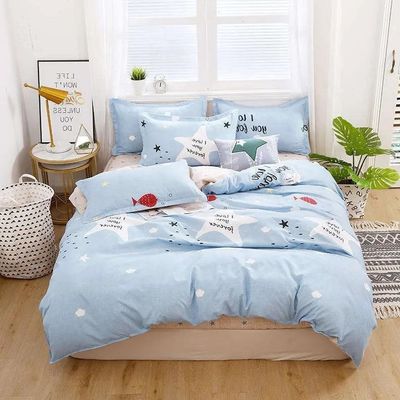 Luftdurchlässige Bettwäsche Set Hotellieferungen 100% Luxus Bettdecke 4 Stück Bettwäsche Set