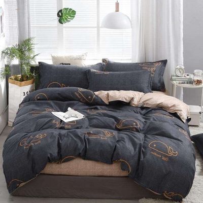 Luftdurchlässige Bettwäsche Set Hotellieferungen 100% Luxus Bettdecke 4 Stück Bettwäsche Set
