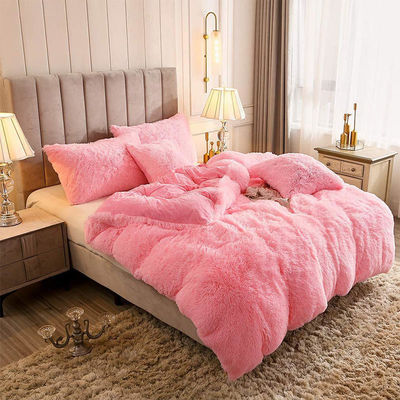 Crystal Velvet Plush Flauschige Bettwäsche Vierteils-Set Komfort mit 100% Polyesterfaser