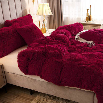 Crystal Velvet Plush Flauschige Bettwäsche Vierteils-Set Komfort mit 100% Polyesterfaser