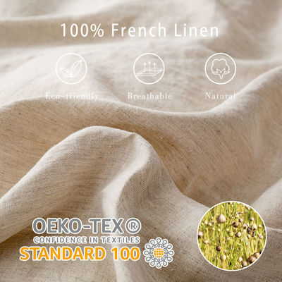 Nachhaltige 100% natürliche, reine Leinwand, Hanf, 170 Gsm Leinwand, Bettwäsche