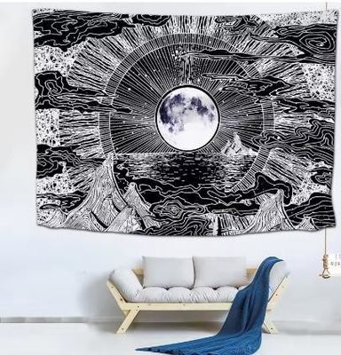 1500MMx1000MM Sonnendekorationsmalerei Wandteppich für Bett Hintergrund Wanddekoration