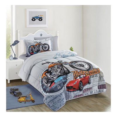 Zuhause 4PCS Set Süßes Zeichentrickfilm Druck Kinder Decke Deckel Set 100% Baumwolle Komfort Bettwäsche