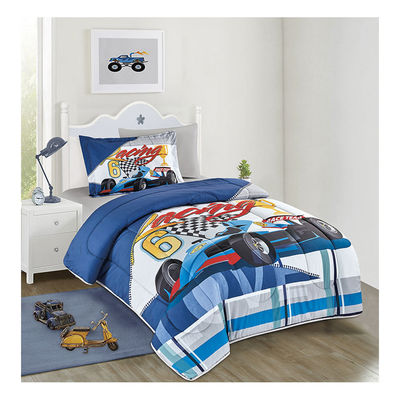 Zuhause 4PCS Set Süßes Zeichentrickfilm Druck Kinder Decke Deckel Set 100% Baumwolle Komfort Bettwäsche