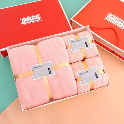 Badetuch Set Geschenk für Zuhause und Hotel in kundenspezifischer Farbe