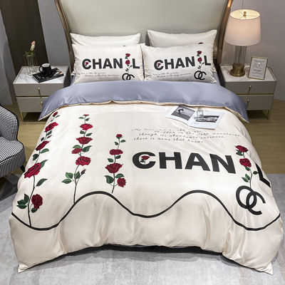 Hochzeits-Vier-Teile-Kit 100% Polyester 3D-gedruckt Luxus King Size Bettwäsche Set für Sie