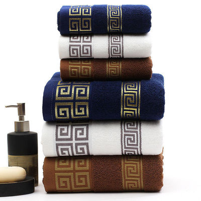 Hotel angepasst 32S reines Baumwollbadetücher mit hoher Absorptionsfähigkeit und Jacquard-Design