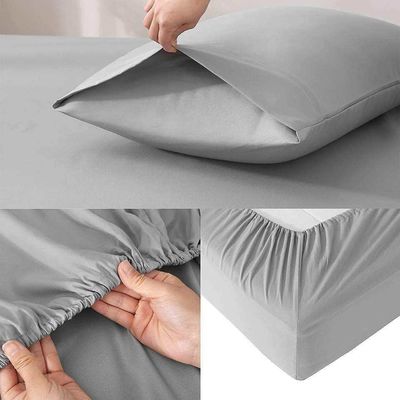 32 Stoffzahlen Mikrofiberbleche mit Decke Set Einbableche und 2 Kissenbezüge