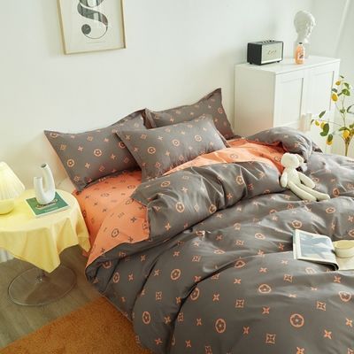 Plain Style 4 Stück Polyester Quilt Bettwäsche Set mit Anpassungsmöglichkeiten