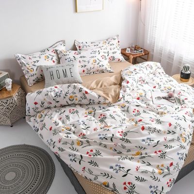 Plain Style 4 Stück Polyester Quilt Bettwäsche Set mit Anpassungsmöglichkeiten