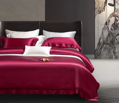 Seidenbettwäsche Satin-Scheiben 4 Scheiben Set Bettdeckel für Zuhause Hotel Luxus